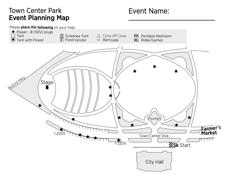 Event Planning Map 2017